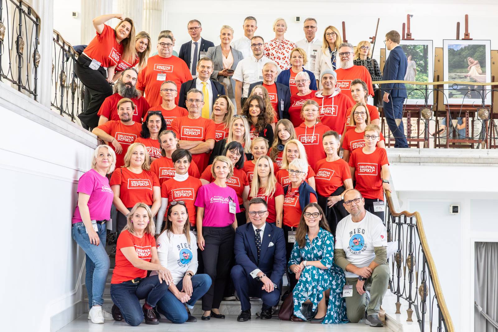 Wioleta Tomczak z drużyną szpiku